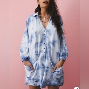Urban Outfitters Tie Dye Slouch Playsuit